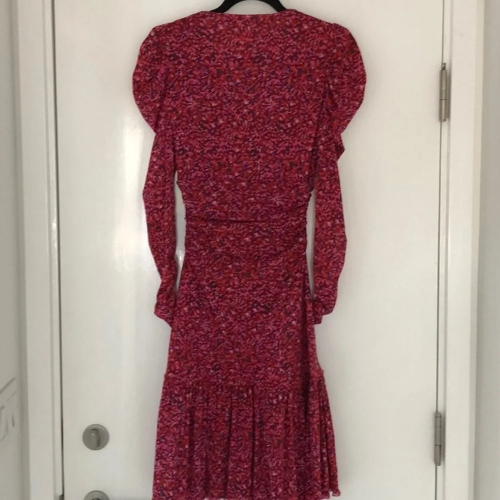 Diane von Furstenberg Alyssa Ruched Midi Dress - Picture 9 of 11